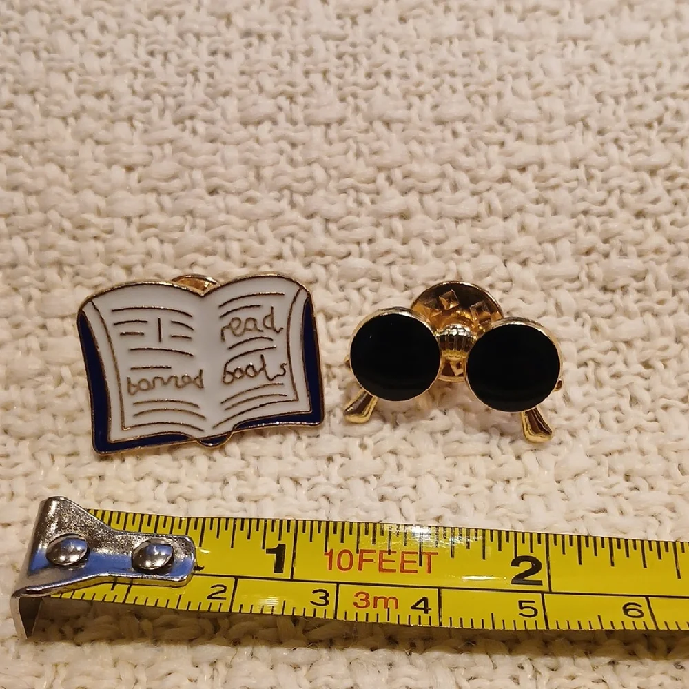 NEW I READ BANNED BOOKS Enamel Pin Set